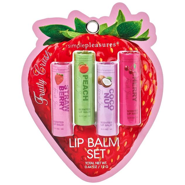 Simple Pleasures® Fruity Crush 4pc. Lip Balm Set