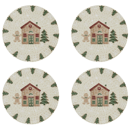 Avanti Avanti Linens Gingerbread Village Placemats - Set of 4