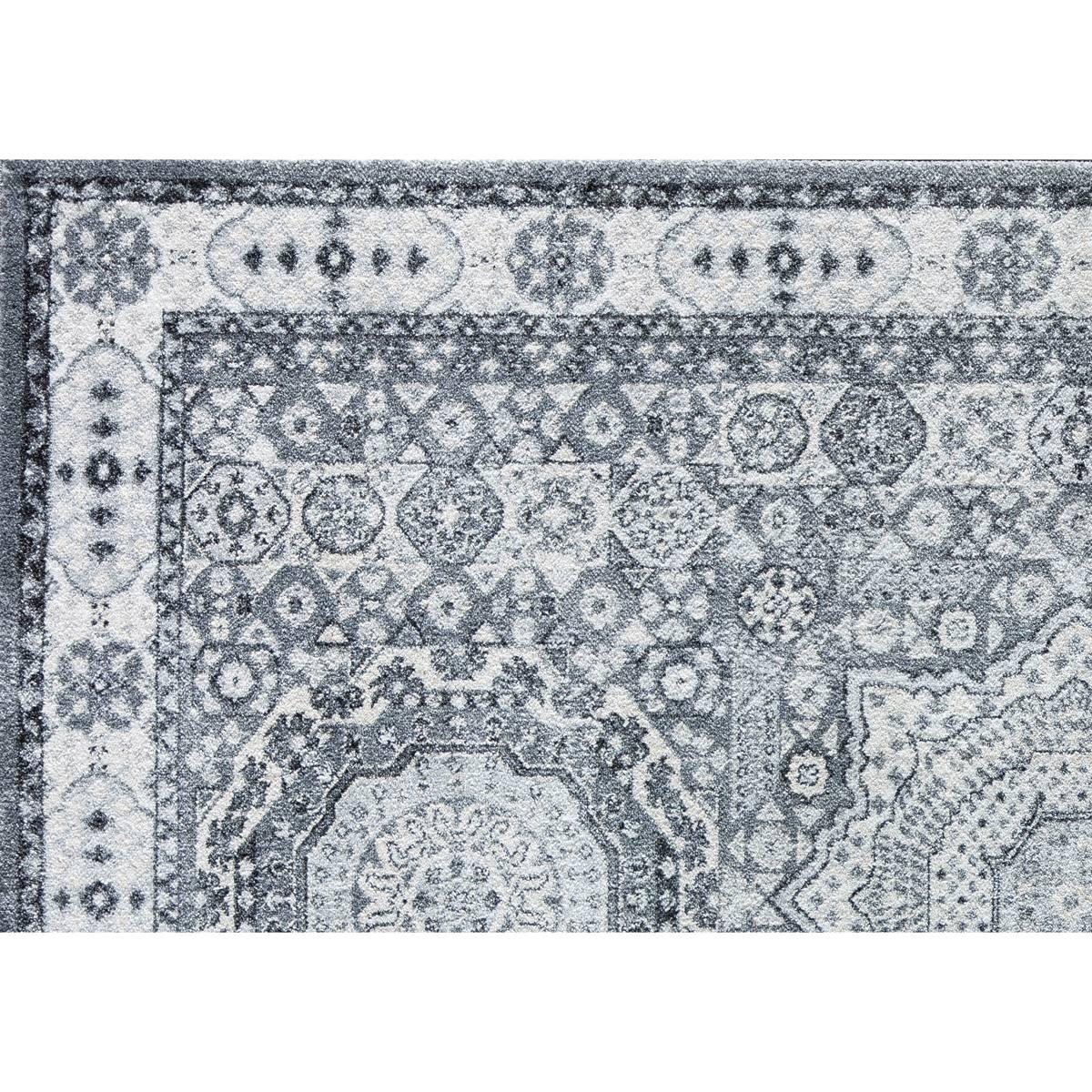 Rugs America™ Hailey Ice Cube Silver Abstract Vintage Area Rug