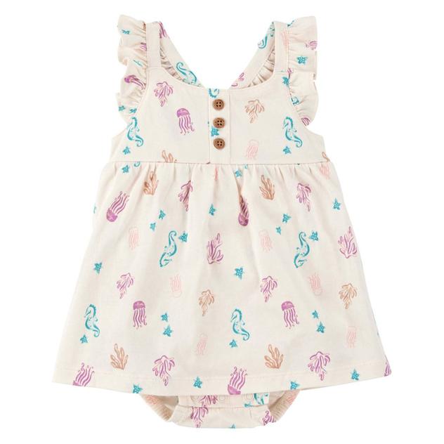 Baby Girl (NB-24M) Carter’s® Starry Sea Life Bodysuit Dress
