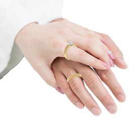 Haus of Brilliance 14kt. Gold 1/5ctw. Diamond Scroll Bridal Set
