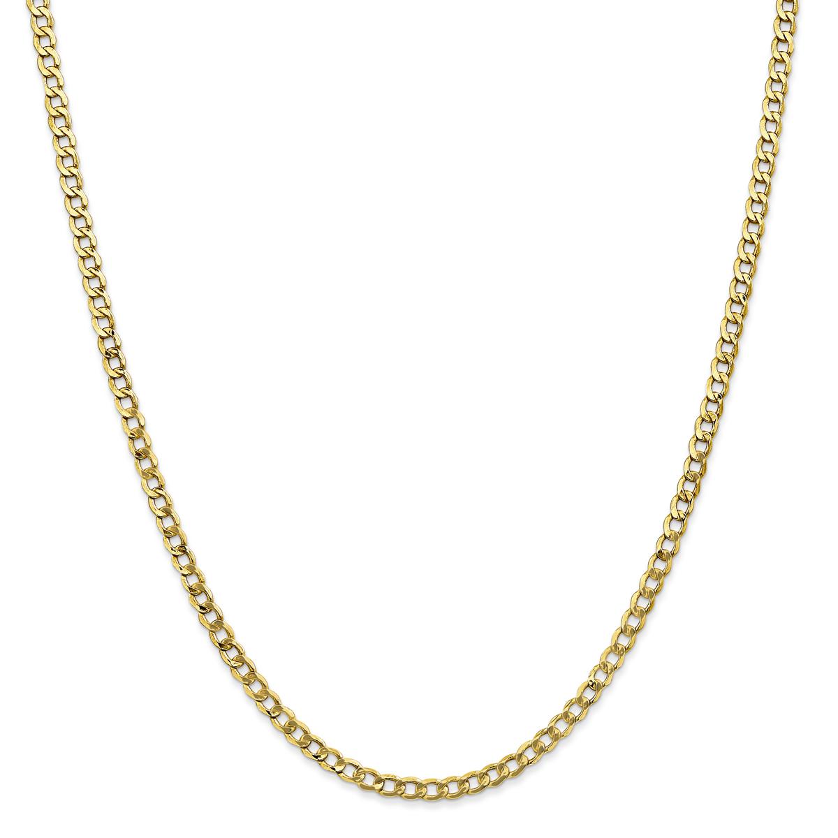 Unisex Gold Classics(tm) 10kt. Gold 3.35mm 16in. Chain Necklace