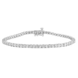 Nova Star(R) 1/10ctw. Lab Grown Diamond Silver Tennis Bracelet