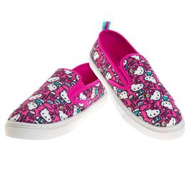 Big Girls Hello Kitty(R) Slip-On Canvas Sneakers