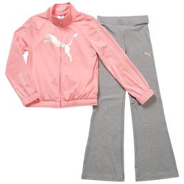 Girls (7-16) Puma(R) 2pc. Tricot Track Jacket & Flare Leggings Set