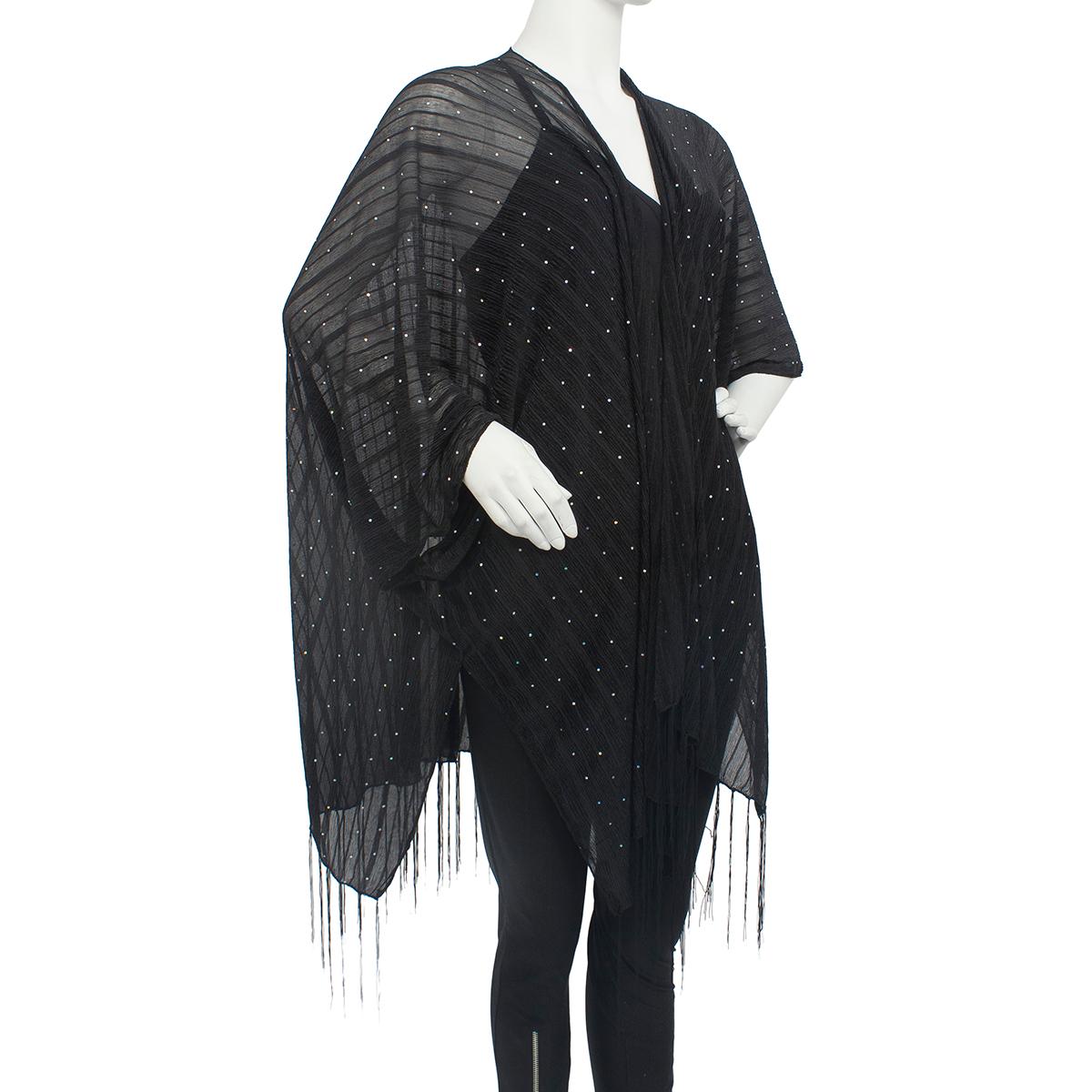 Womens Jessica McClintock Hologram Slinky Kimono