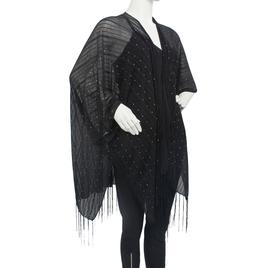 Womens Jessica McClintock Hologram Slinky Kimono