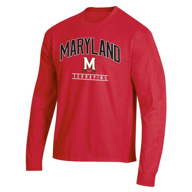 Mens Champion® University of Maryland Long Sleeve Tee