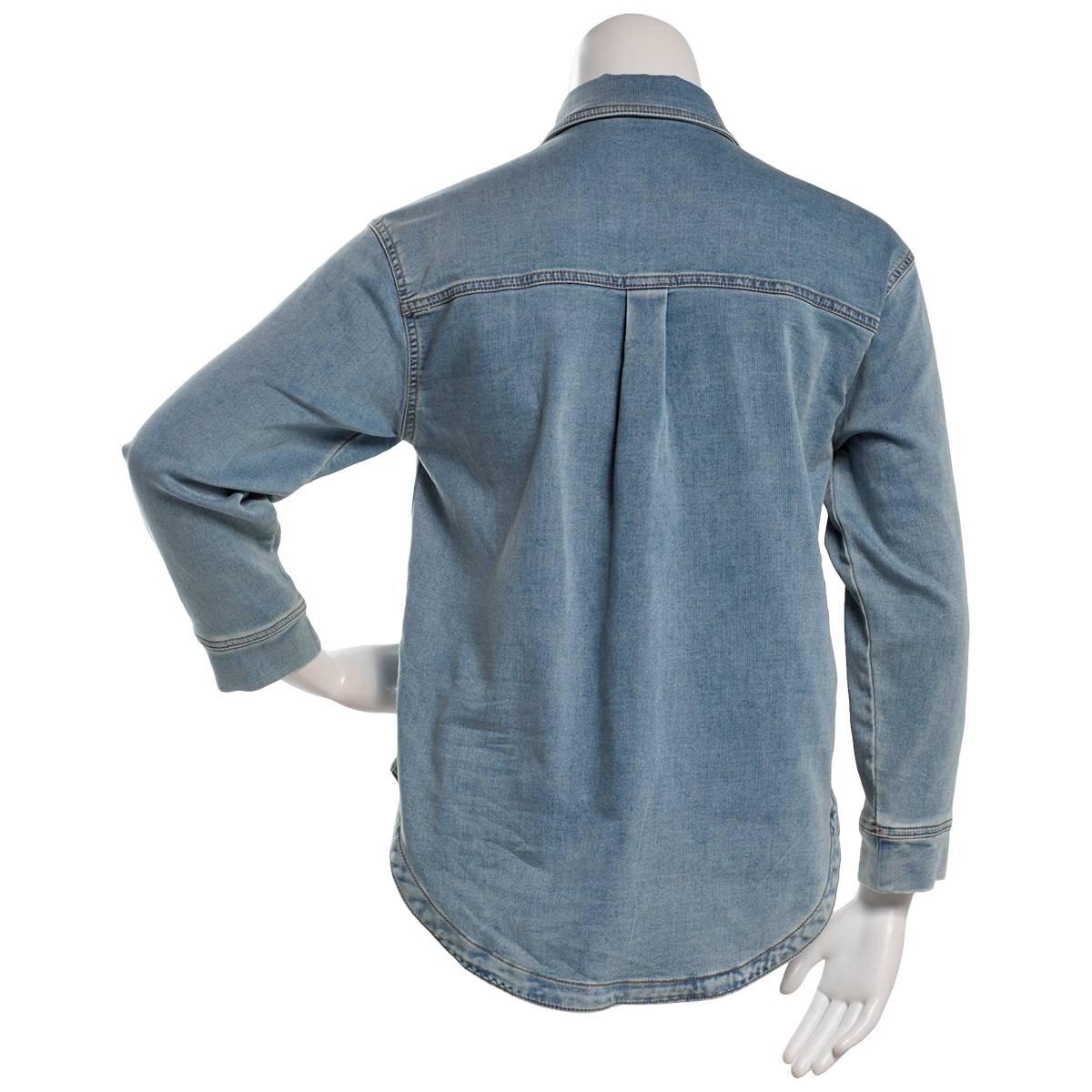 Juniors Indigo Rein Knit Denim Jacket