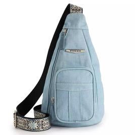Stone Mountain Festival Denim Sling Crossbody Handbag