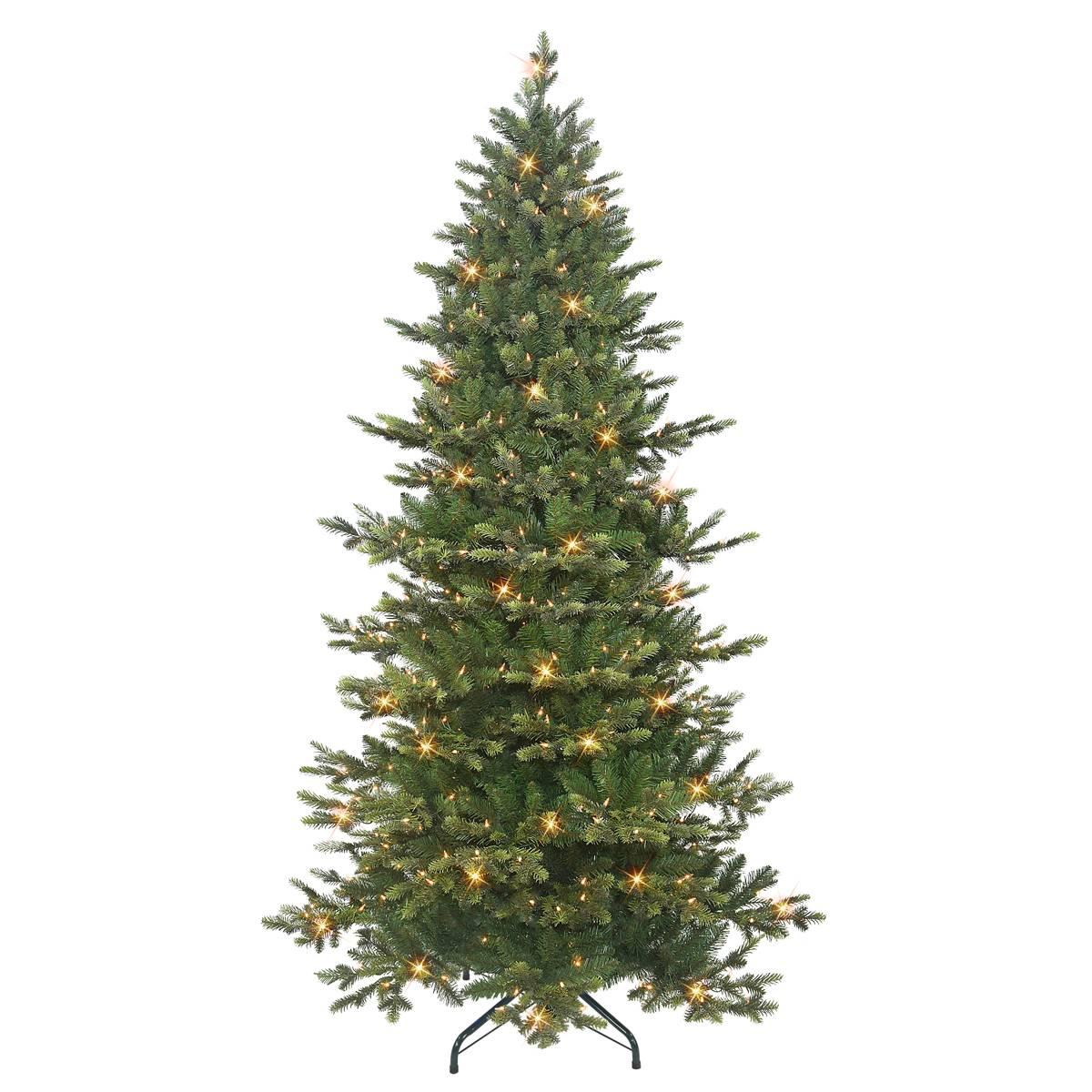 Puleo International 7.5ft. Pre-Lit Slim Royal Douglas Fir Tree
