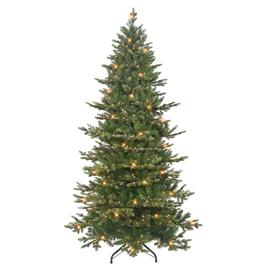 Puleo International 7.5ft. Pre-Lit Slim Royal Douglas Fir Tree