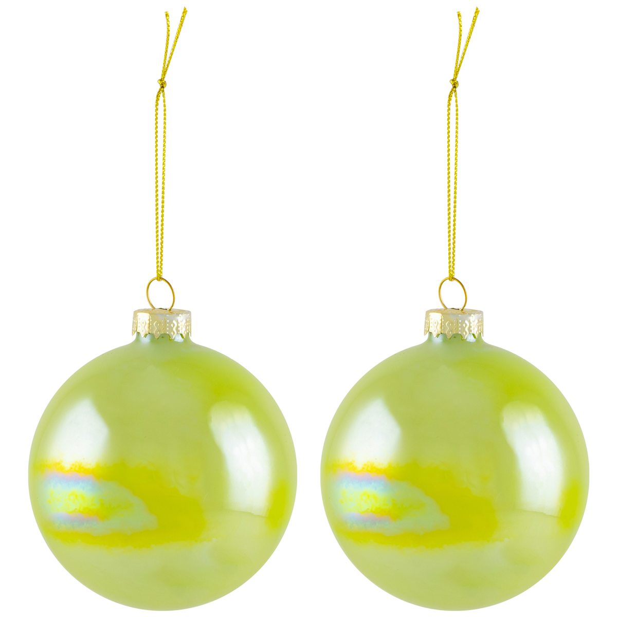 Northlight 6ct. Shiny Blue, Green, & Teal  Christmas Ornaments