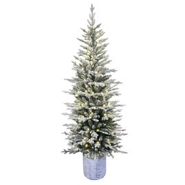 Puleo International 7.5ft. Pre-Lit Scandinavian Fir Christmas Tre