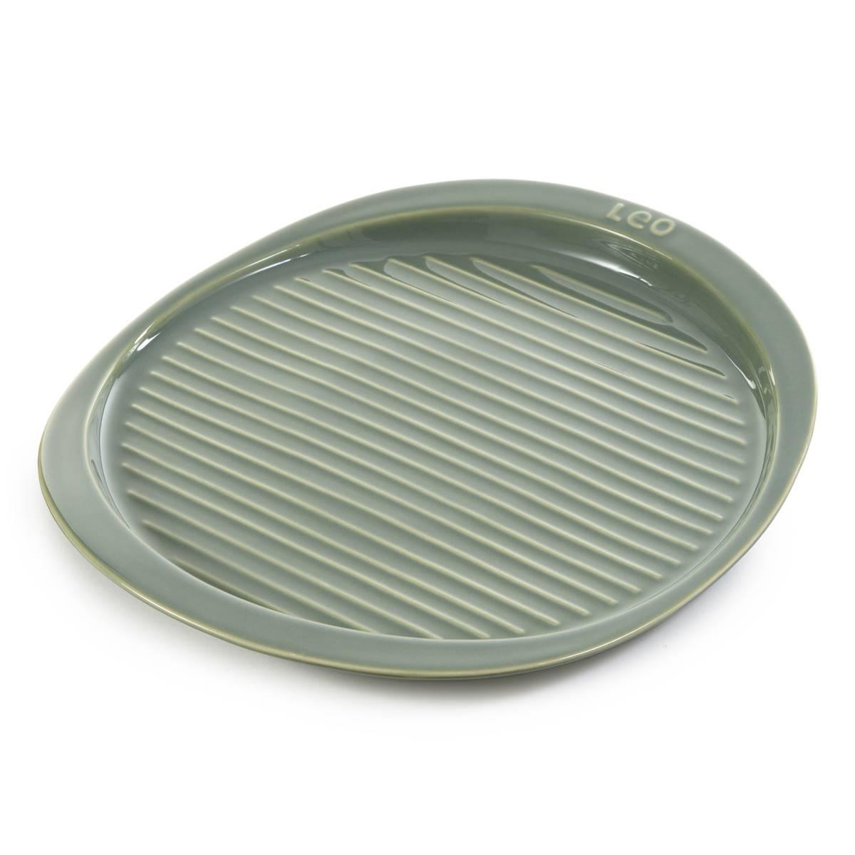 BergHOFF Balance 15.75in. Stone Ribbed Pizza Tray
