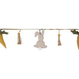 Northlight Seasonal Plush Rabbit & Carrot Twine Easter Garland
