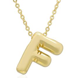 Plain Puff Initial F Pendant