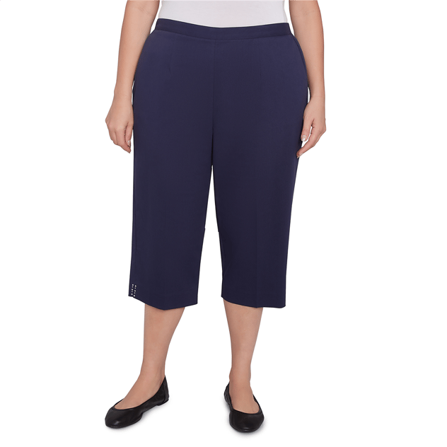 Plus Size Alfred Dunner Land of the Free Star Studded Capris