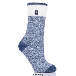 Womens Heat Holders® Lite Block Twist Crew Socks