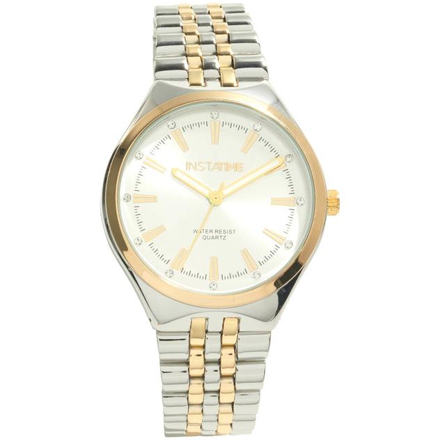 Adult Unisex Instatime Two-Tone Metal Bracelet Watch - PT2011