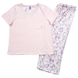 Womens IZOD(R) Short Sleeve Solid Tee & Ikat Capris Pajama Set