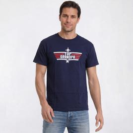 Mens Top Grandpa Short Sleeve Graphic Tee