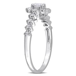 Diamond Classics™ 14kt. White Gold 1/3ctw. Diamond Oval Ring