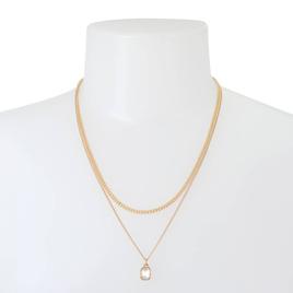 Steve Madden Stone Layered Necklace