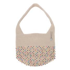 The Sak Crochet Hobo with Hand Stitched Bali Beads