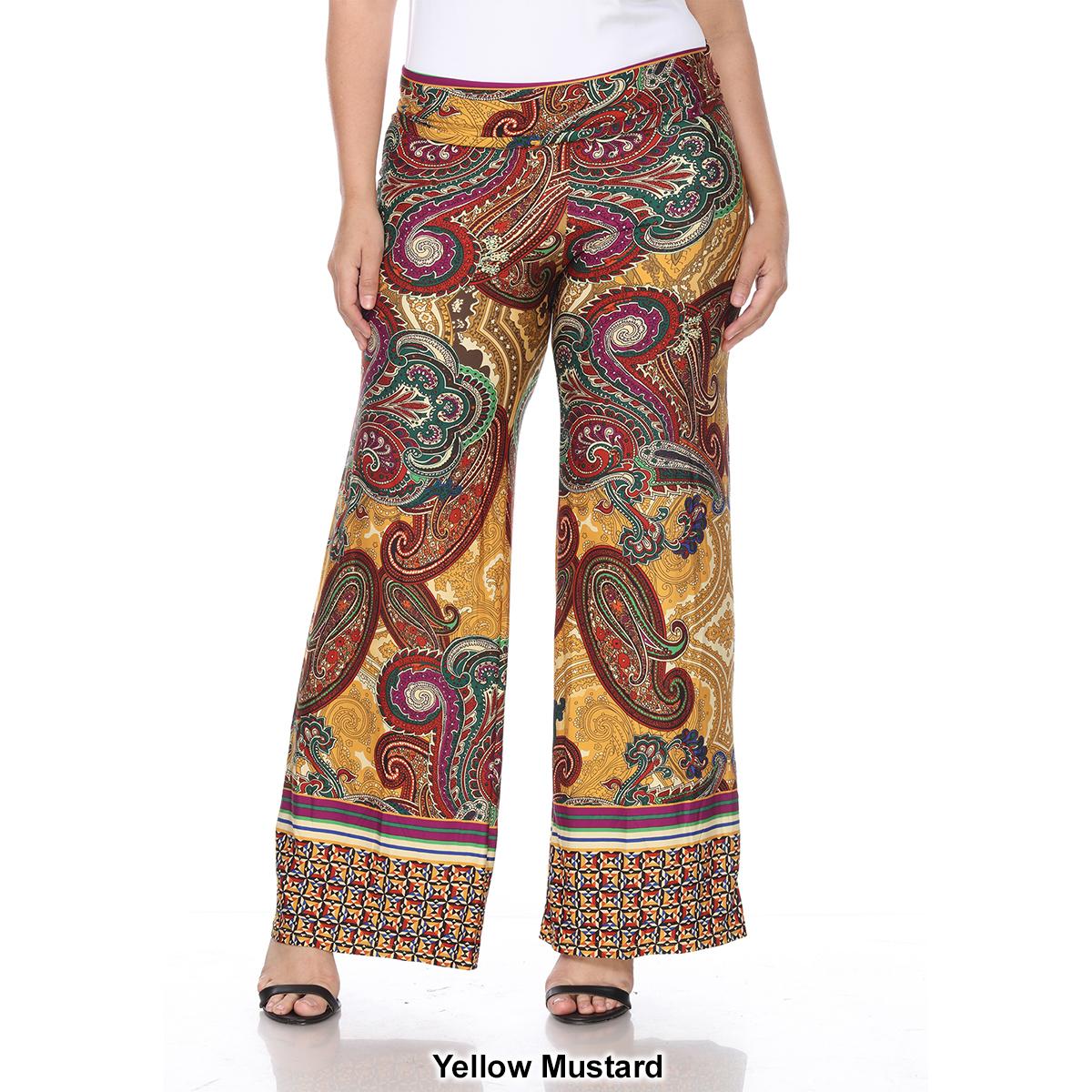 Plus Size White Mark Palazzo Pants