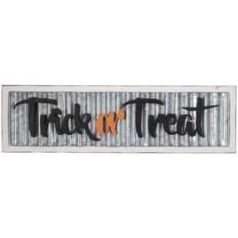 Northlight Seasonal 27.5in. Silver Trick or Treat Wall Sign