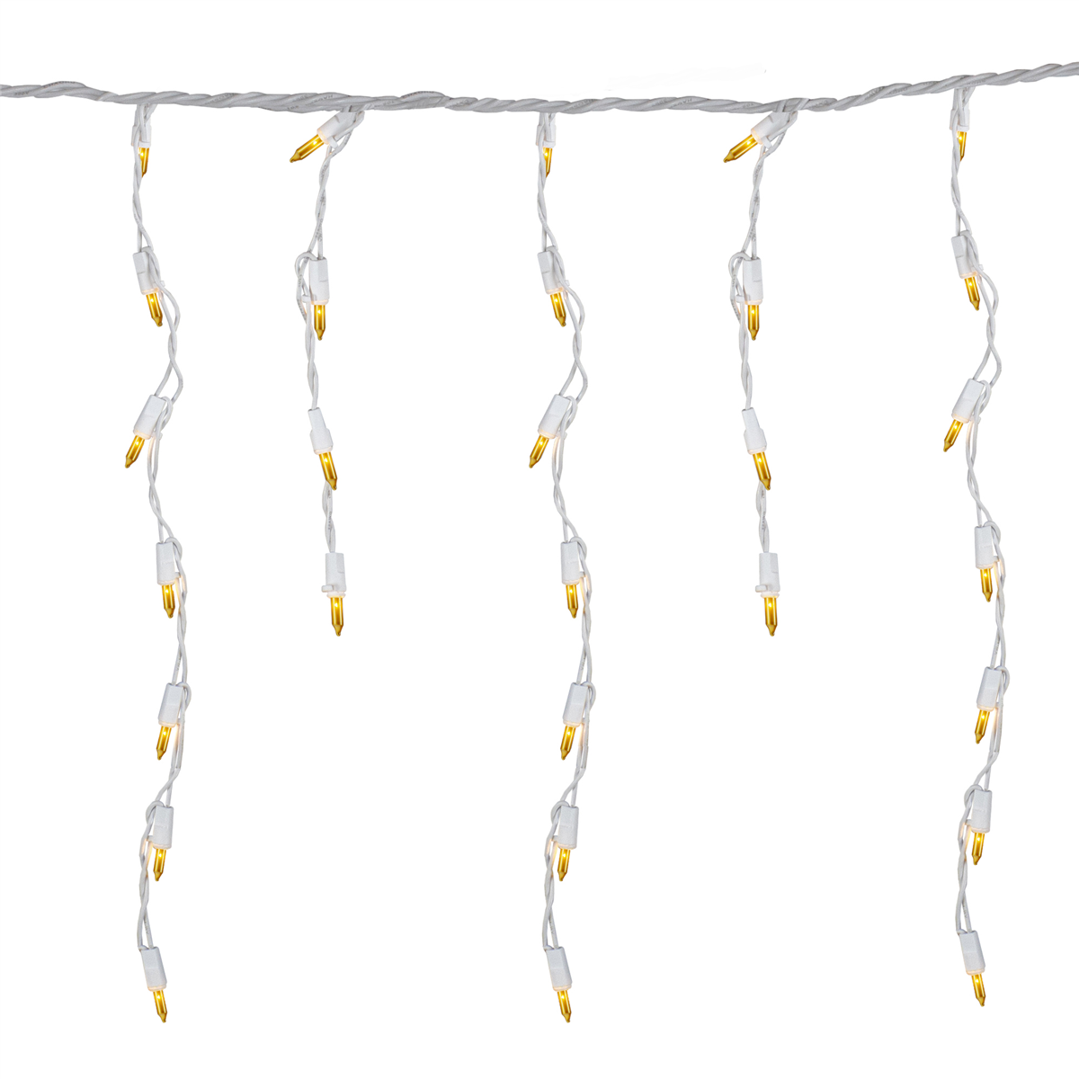 Northlight 3.5ft. 100ct Opaque Gold Mini Icicle Christmas Lights