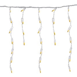 Northlight 3.5ft. 100ct Opaque Gold Mini Icicle Christmas Lights