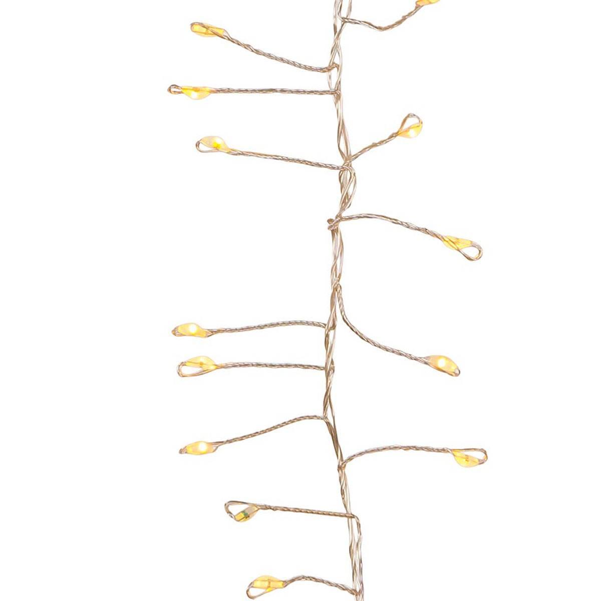 Kurt Adler Fairy Cluster Garland w/ Cool White LED Twinkle Lights