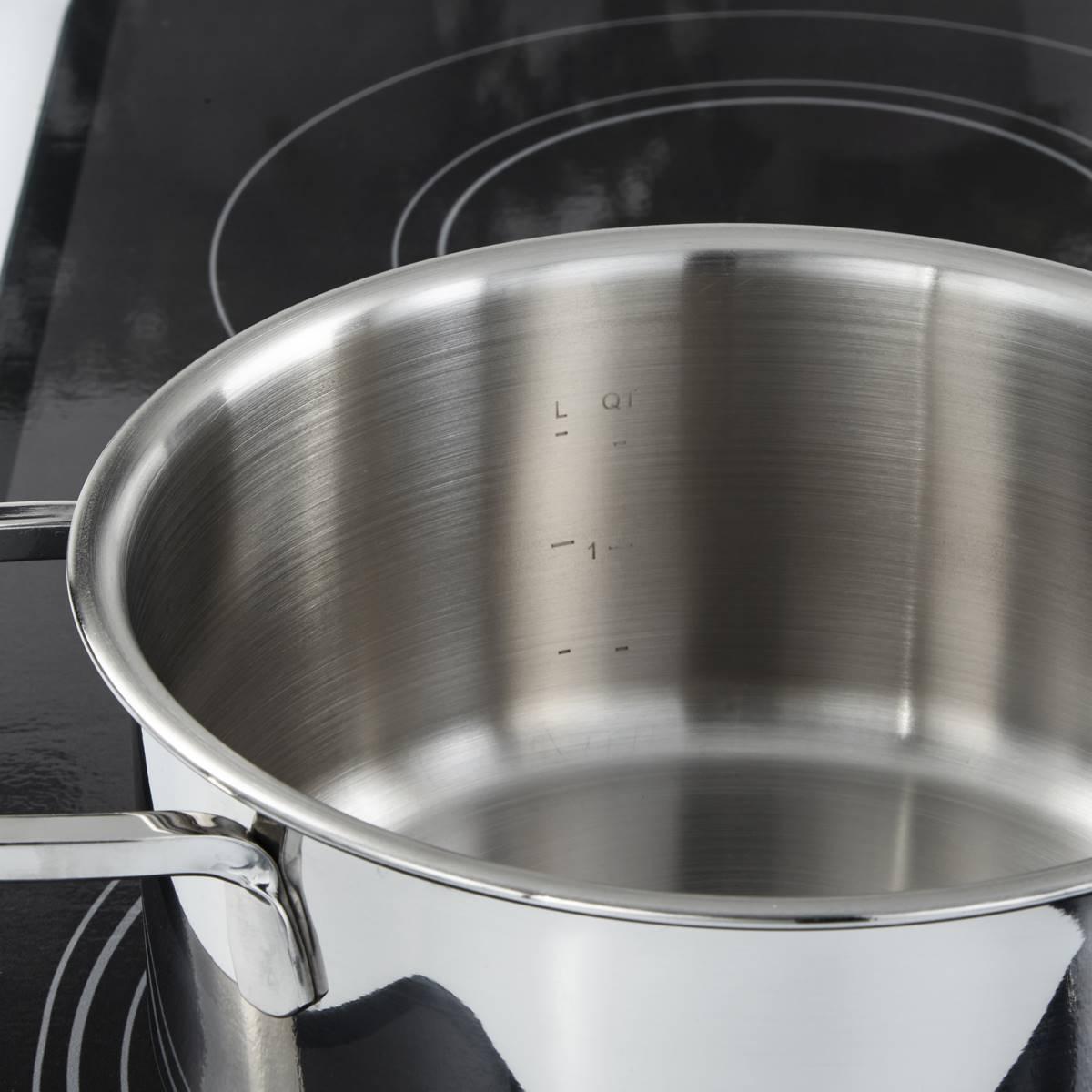 BergHOFF Helix Stainless Steel 7.25in. Stockpot w/ Glass Lid