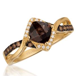 Le Vian(R) Honey Gold(tm) Chocolate Quartz(R) Diamond Ring