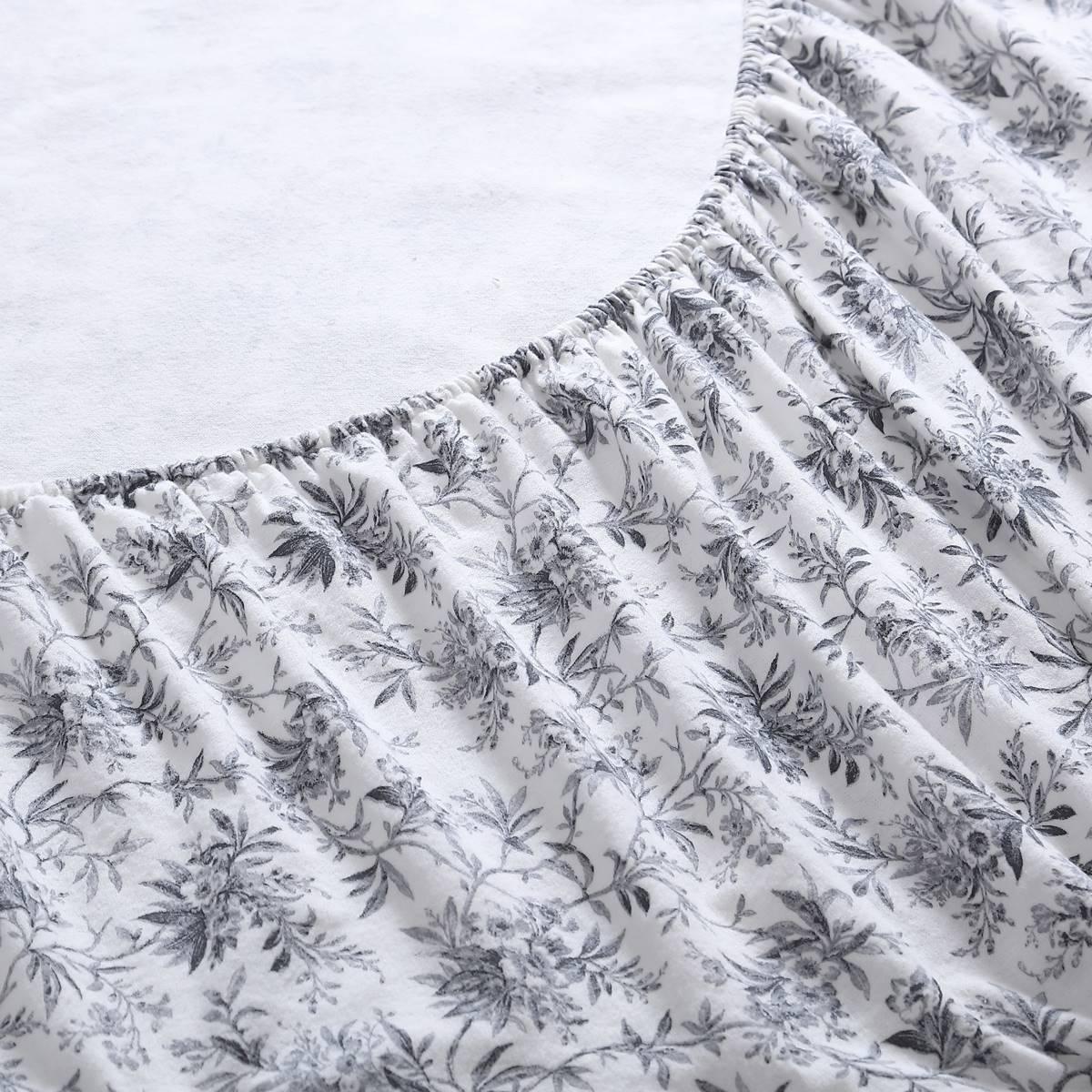 Laura Ashley Faye Toile Cotton Flannel Sheet Set