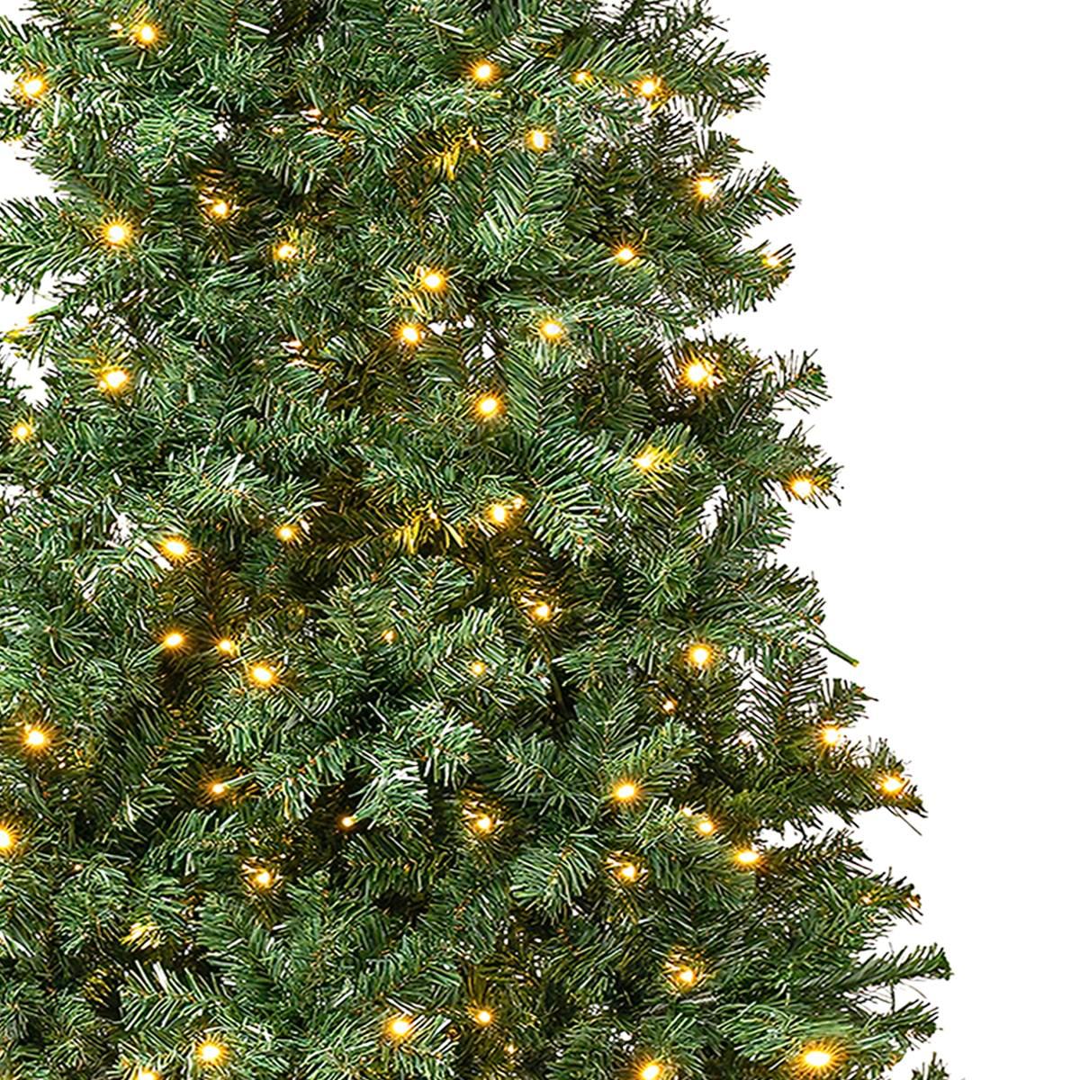 National Tree 7.5ft. Linden Spruce Pre-Lit Wrapped Christmas Tree