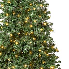 National Tree 7.5ft. Linden Spruce Pre-Lit Wrapped Christmas Tree