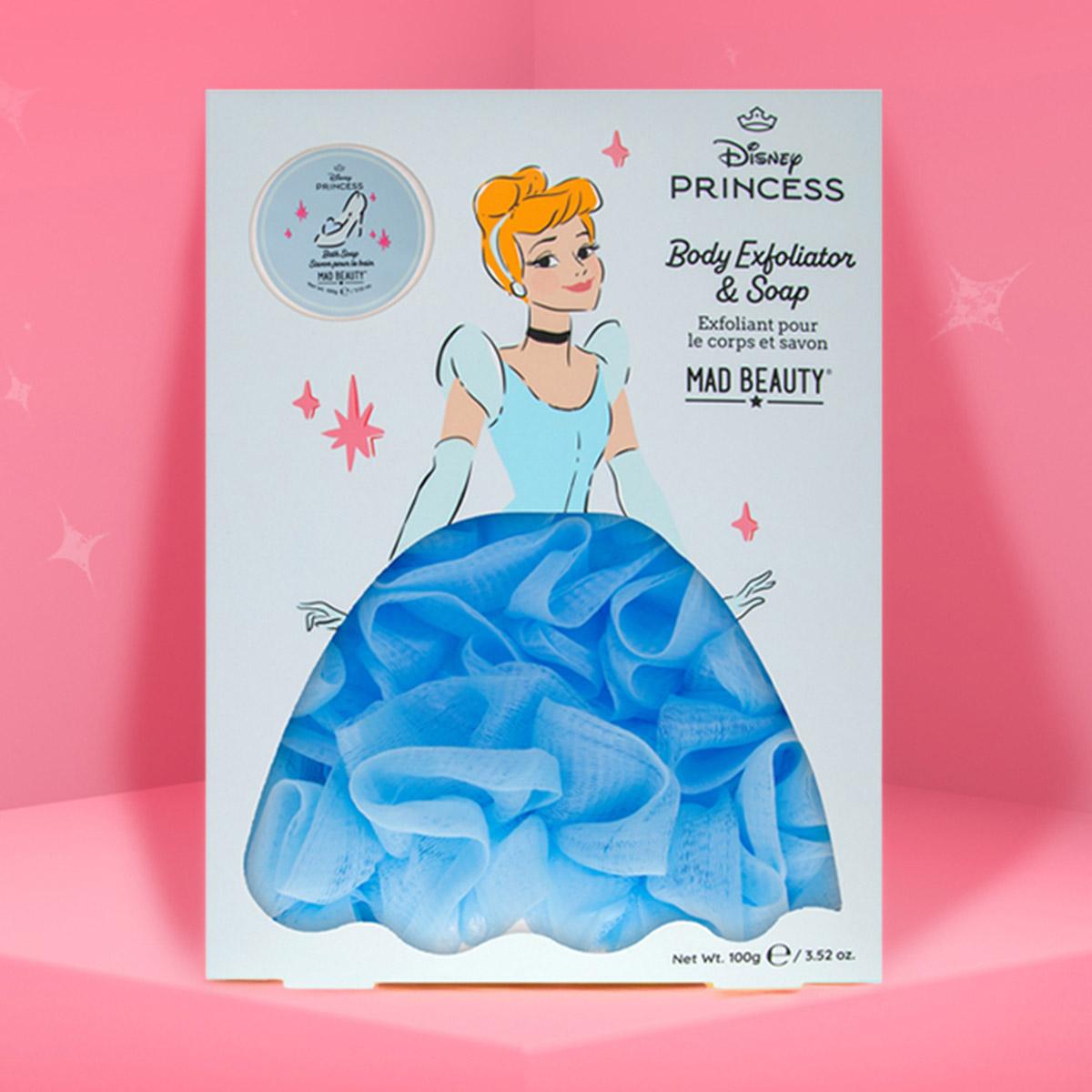 Mad Beauty Disney Princess Cinderella Body Exfoliator & Soap Set