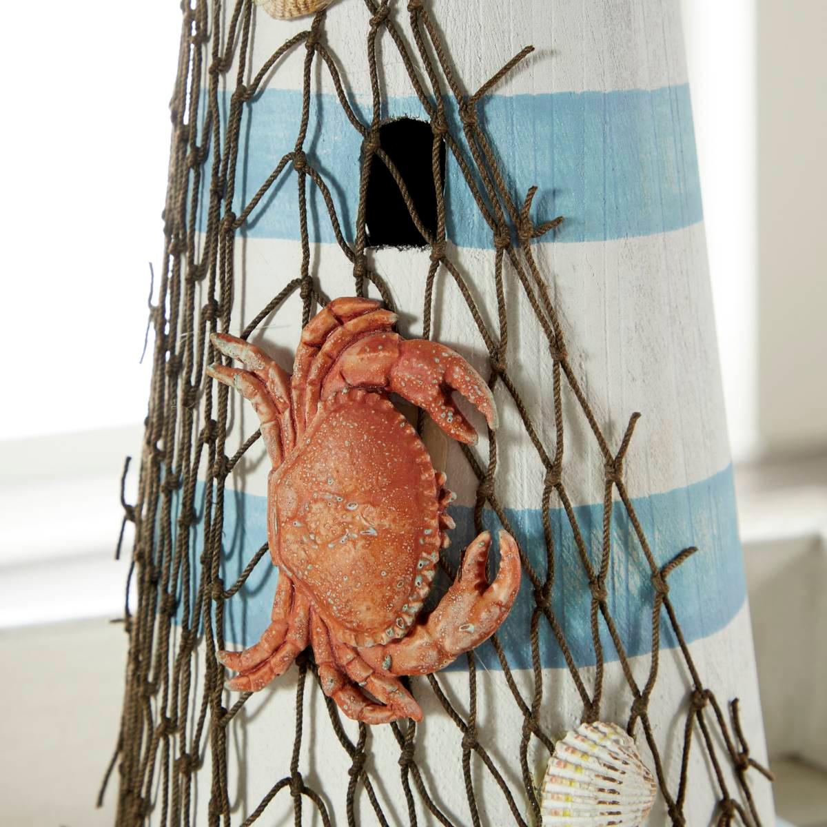 9th & Pike® White Wood Coastal Lighthouse