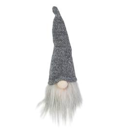 Northlight 8in. Lighted Grey Knit Gnome Head Christmas Ornament