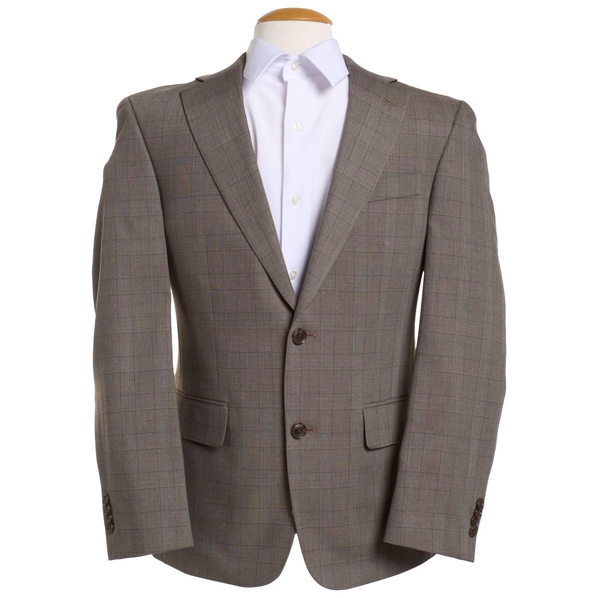 Mens Tommy Hilfiger Suit Separate Glenn Plaid Jacket - Tan