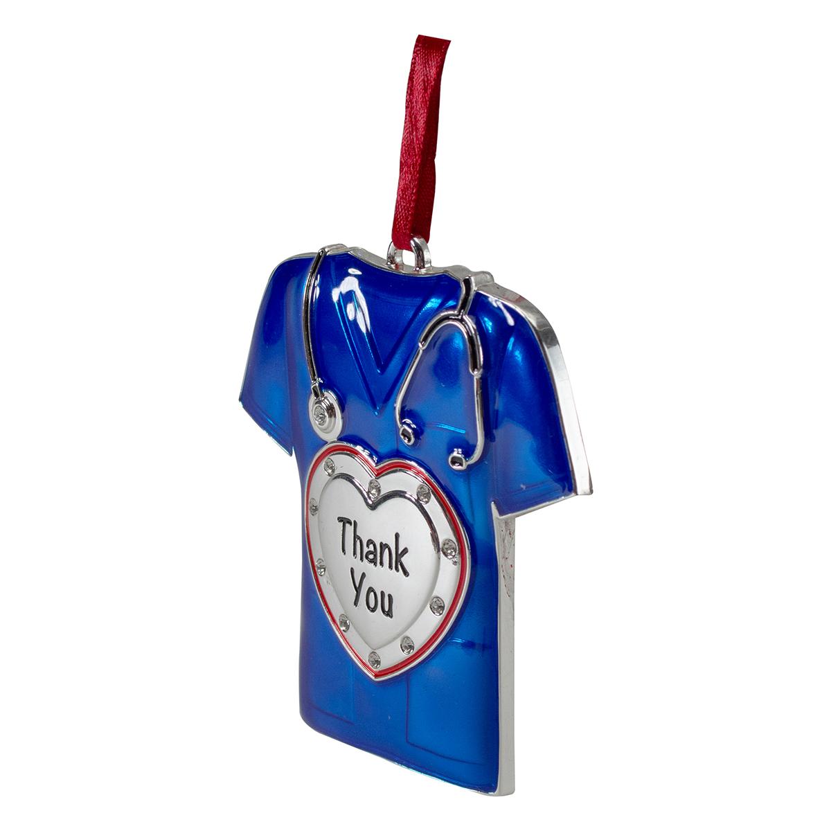 Northlight Seasonal Blue Scrubs Christmas Ornament
