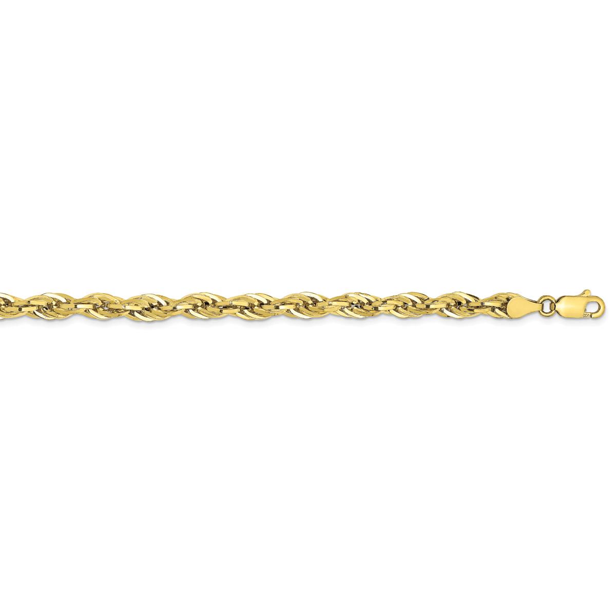 Unisex Gold Classics(tm) 10kt. 4.75mm 20in. Semi-Solid Rope Chain