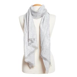 Womens Tonal Paisley Jacquard Pashmina