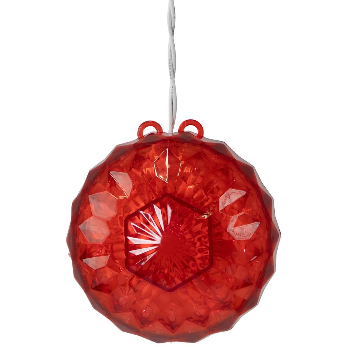 Northlight Seasonal LED Crystal Sphere Christmas Decoration