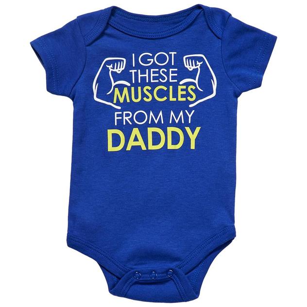 Baby Boy (NB-12M) Babies with Attitude Muscles Bodysuit