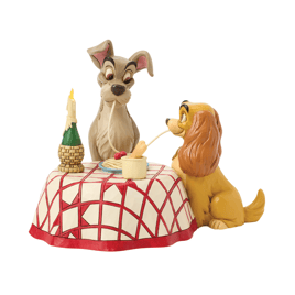 Jim Shore Disney Traditions Lady & Tramp Spaghetti Scene Figurine