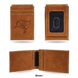 Mens NFL Tampa Bay Buccaneers Faux Leather Front Pocket Wallet